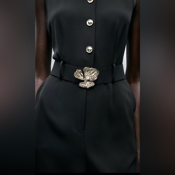 🔥🔥Zara Belted crepe jumpsuit - Picture 3 of 7